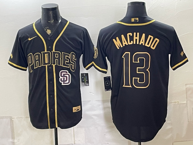 Men San Diego Padres #13 Machado Nike black MLB Jersey 0826003